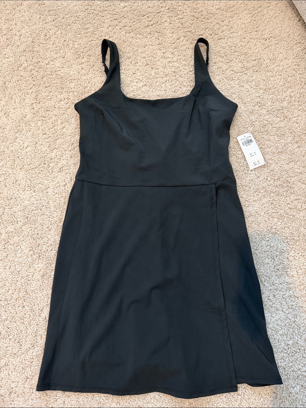 Abercrombie & Fitch Black Square-Neck Mini Dress